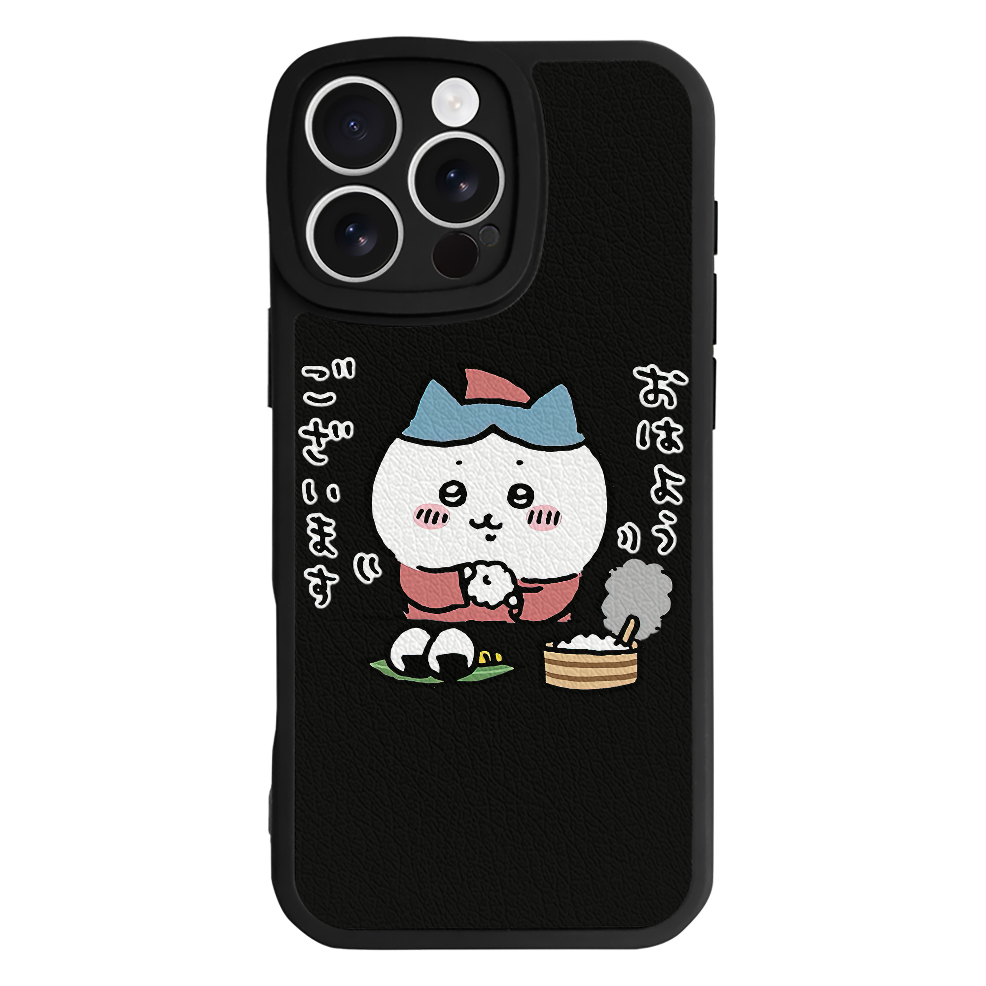 （画像用） ちいかわ ハチワレ Chii-kawa hachiware 【iPhone 16シリーズ対応】シリコンスマホケース（レザー調） 材質：シリコン